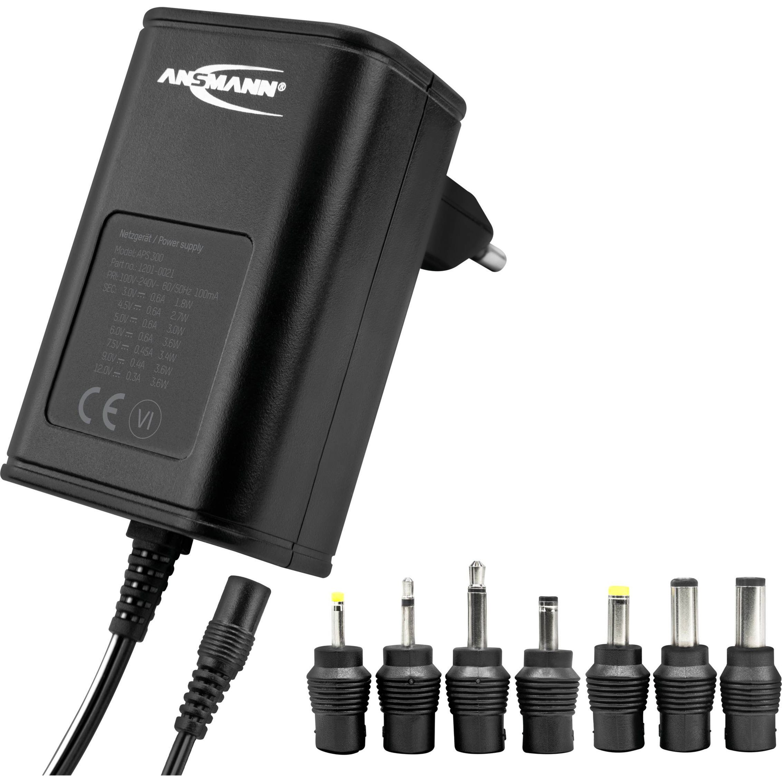 Ansmann APs 300 Beltéri Áramátalakító és Inverter - 3,6 W Fekete (456506)