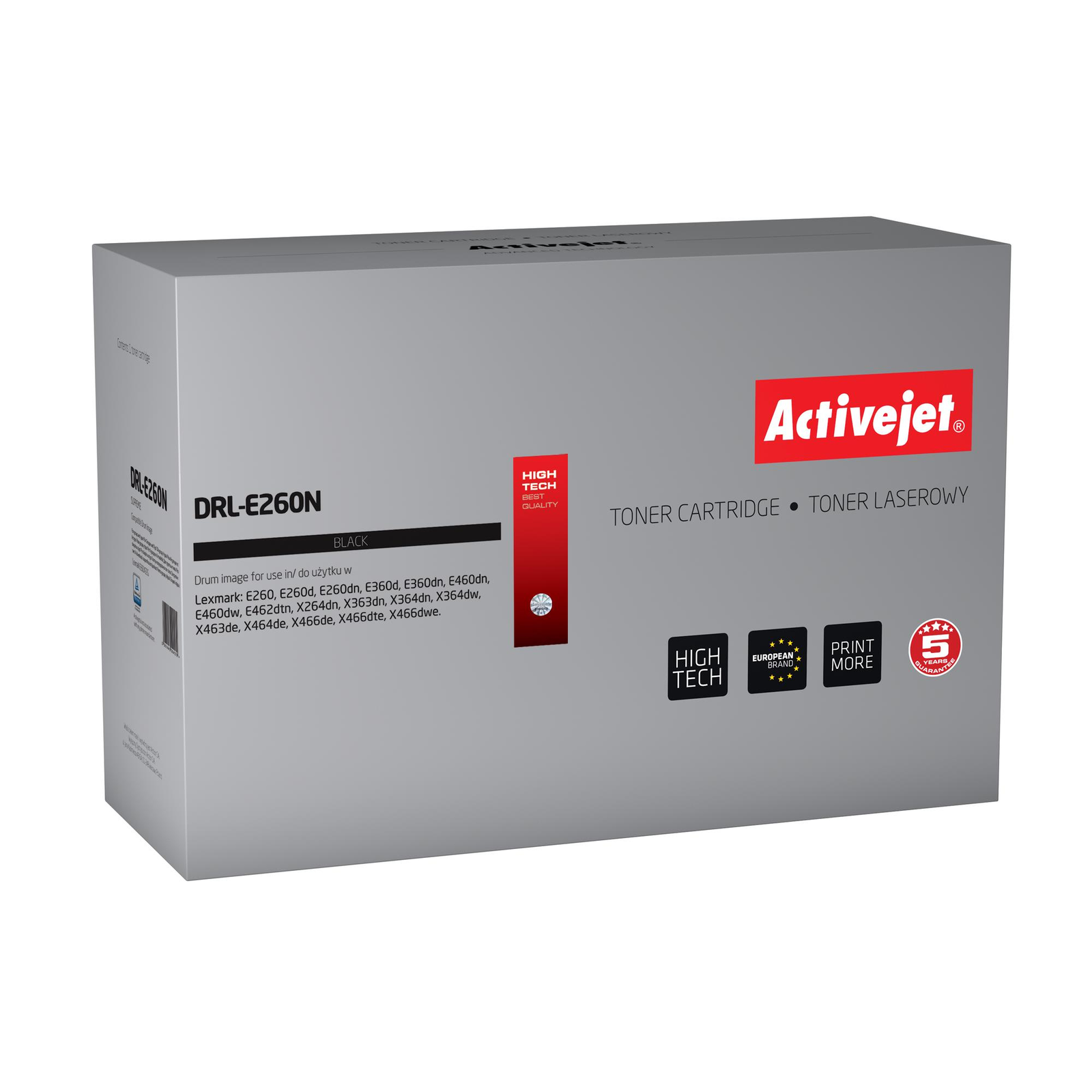 ActiveJet (Lexmark E260X22G) Dobegység Fekete (DRL-E260N)