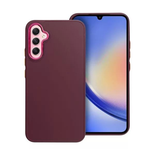 Frame Samsung Galaxy A34 5G szilikon tok lila (74608) (FR74608)