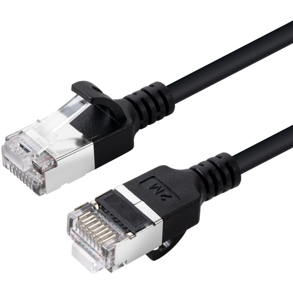 Microconnect V-FTP6A0015S-SLIM cavo di rete Nero 0,15 m Cat6a U/FTP (STP)