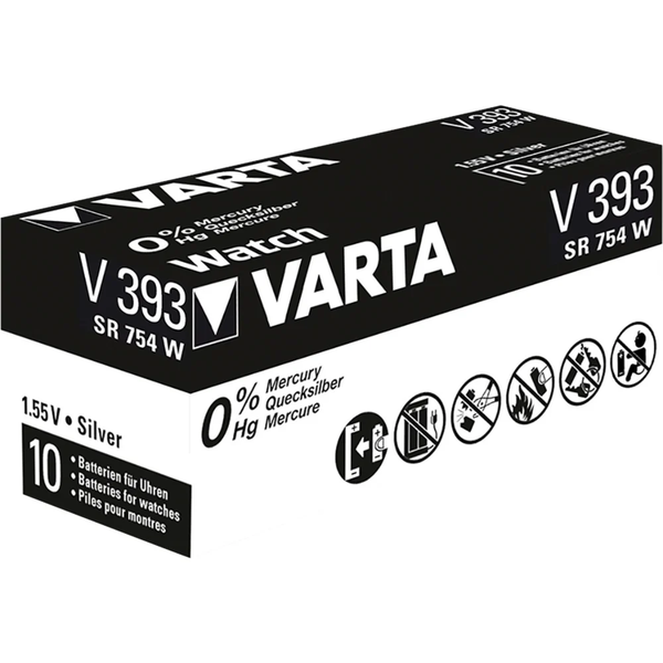 VARTA Professional V393 SR 754 W Ezüst oxid Gombelem (10db / csomag)