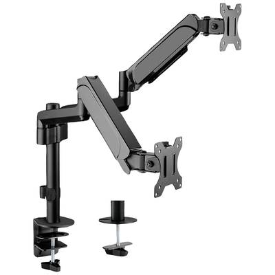 VALUE Dual LCD-Arm Trgerstange, 4 Gelenke, Tischmontage, 17-32 Zoll, bis 2x 9 kg