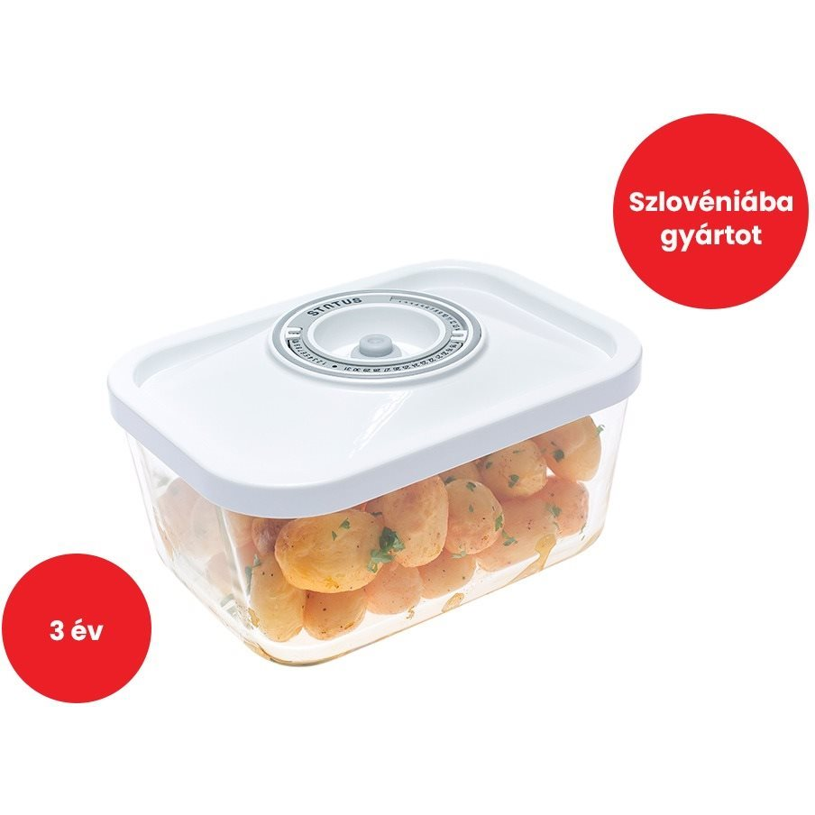 STATUS 181051 - üveg, vákuumos, 1,5 l, fehér (STA 151051)