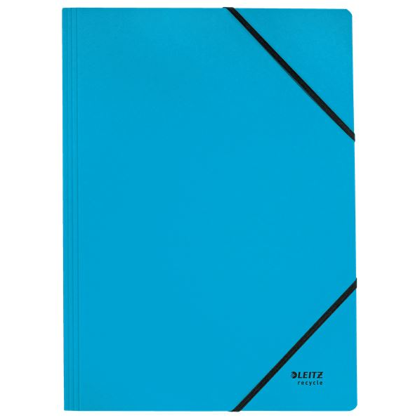 Leitz Recycle karbonsemleges karton gumis mappa kék (39080035) (Leitz39080035)