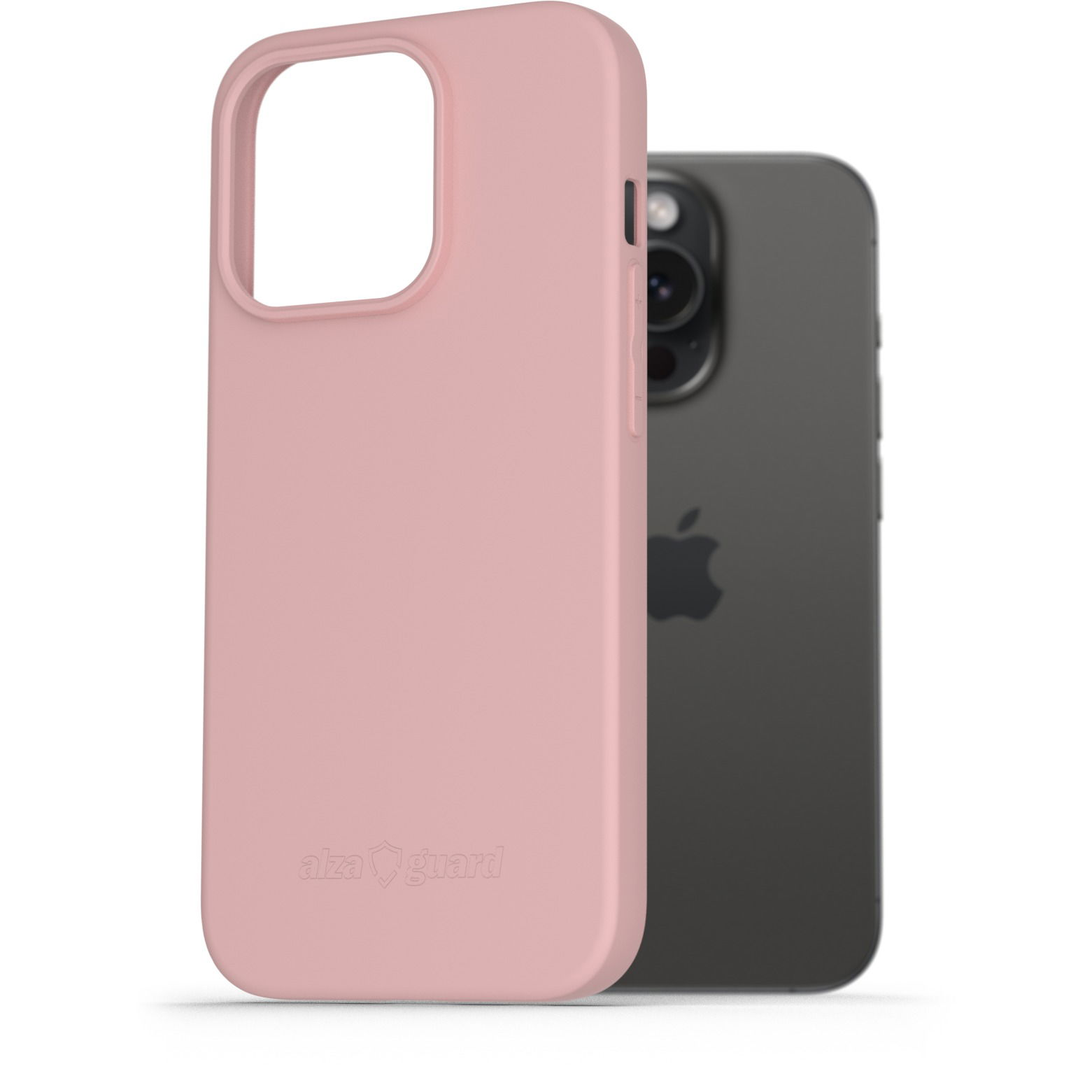 AlzaGuard Matte iPhone 15 Pro rózsaszín TPU tok (AGD-PCT325P)