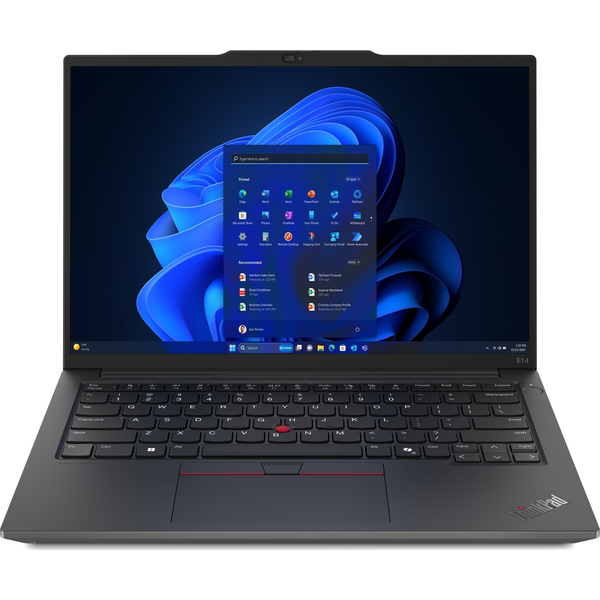 Lenovo ThinkPad E14 AMD Ryzen™ 5 7535HS Ноутбук 35,6 см (14") WUXGA 16 GB DDR5-SDRAM 512 GB SSD Wi-Fi 6E (802.11ax) Windows 11 Pro Черен