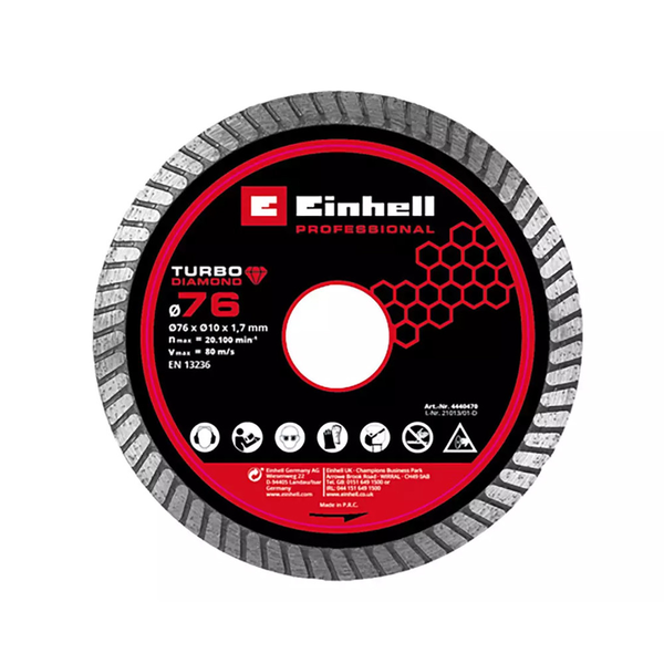 Einhell 4440470 76 mm x 1,7 gyémánt vágókorong