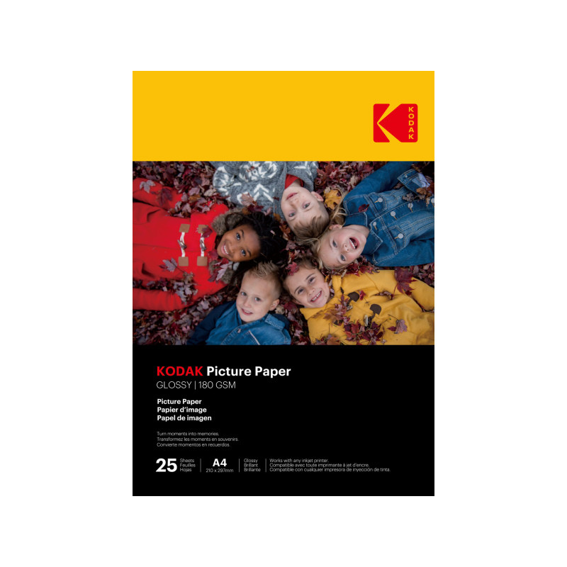 Kodak A4 High Gloss 180g Fotópapír (25 db / csomag) (KO-9891624)