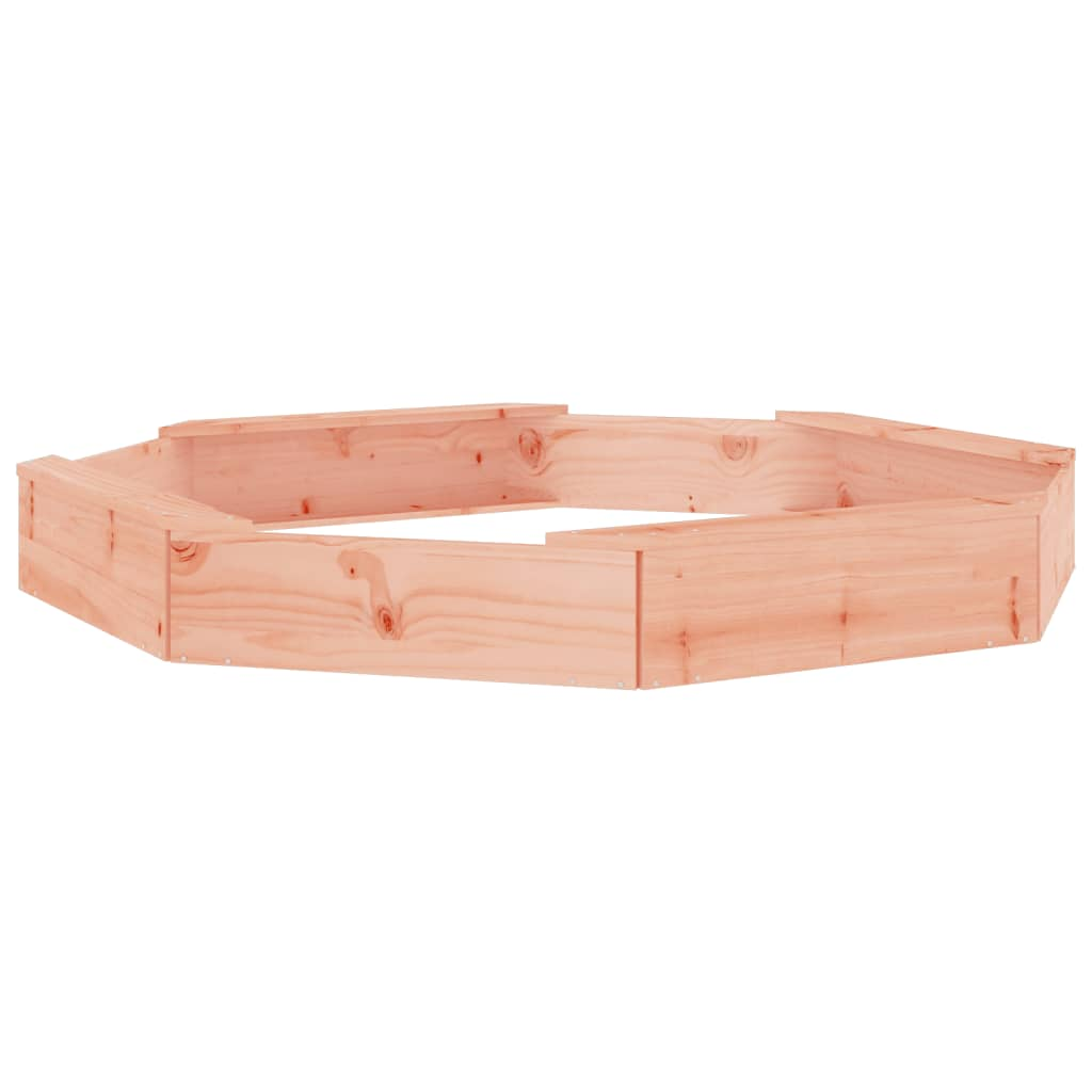 nyolcszög alakú tömör duglászfenyő homokozó ülésekkel (825021)