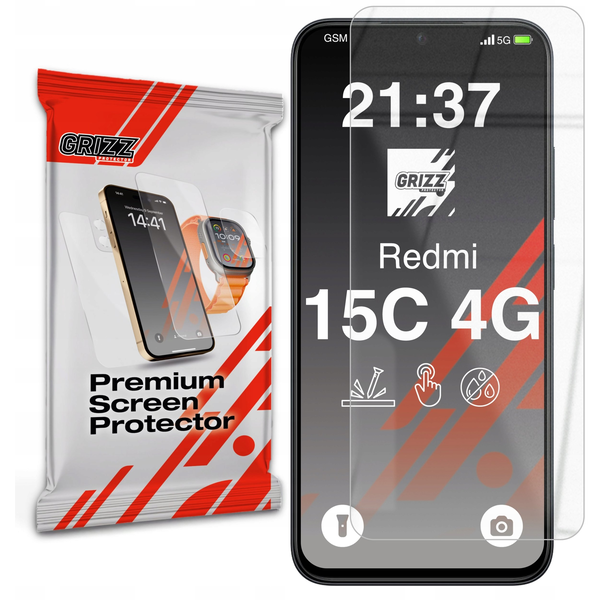 GrizzGlass Szkło hybrydowe HybridGlass do Xiaomi Redmi 15C 4G