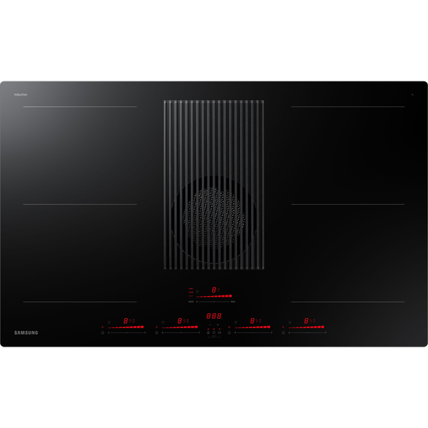 Samsung NZ84T9747VK/UR kookplaat Zwart Ingebouwd 83 cm Inductiekookplaat zones 4 zone(s) Inbouw afzuigkap