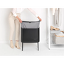 BRABANTIA - Bo Laundry Bin - Ocelový koš na prádlo 60 l - Černá Mat