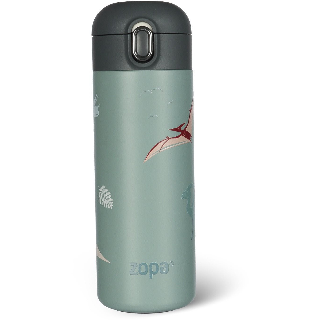 Zopa Dino Szívószálas italtermosz, 400 ml (8595114450473)