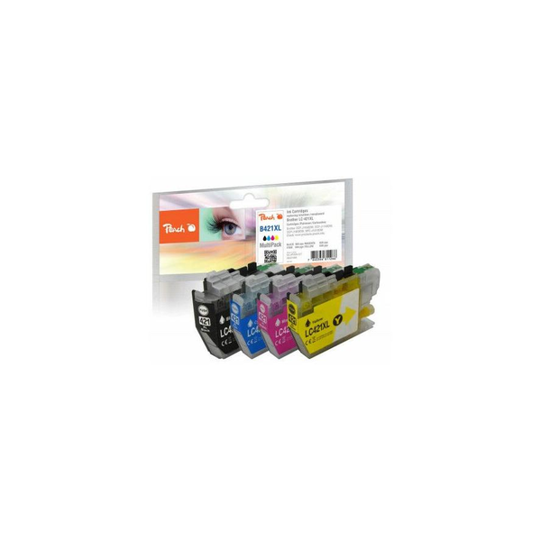 Peach PI500-377 inktcartridge 4 stuk(s) Origineel Hoog (XL) rendement Zwart, Cyaan, Magenta, Geel