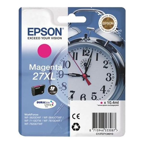Epson Alarm clock C13T27134012 inkoustová náplň 1 kusů Originální Vysoká (XL) výtěžnost Purpurová
