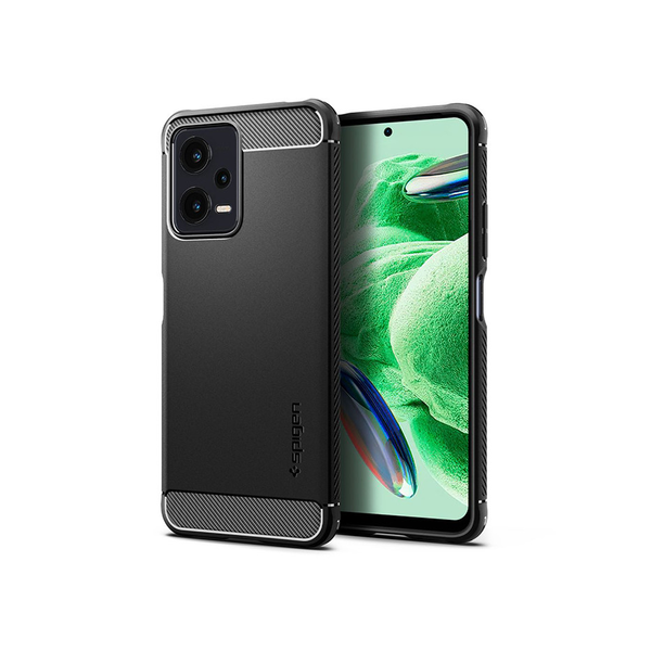 Гръб Spigen за Xiaomi Redmi Note 12 5G, POCO X5 5G, Rugged Armor, Черен