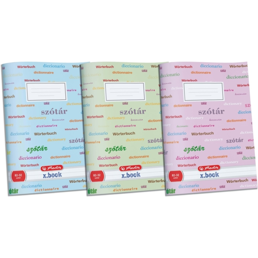 Herlitz Design 32lapos A4 szótárfüzet (1db) - Többfajta (09543984)