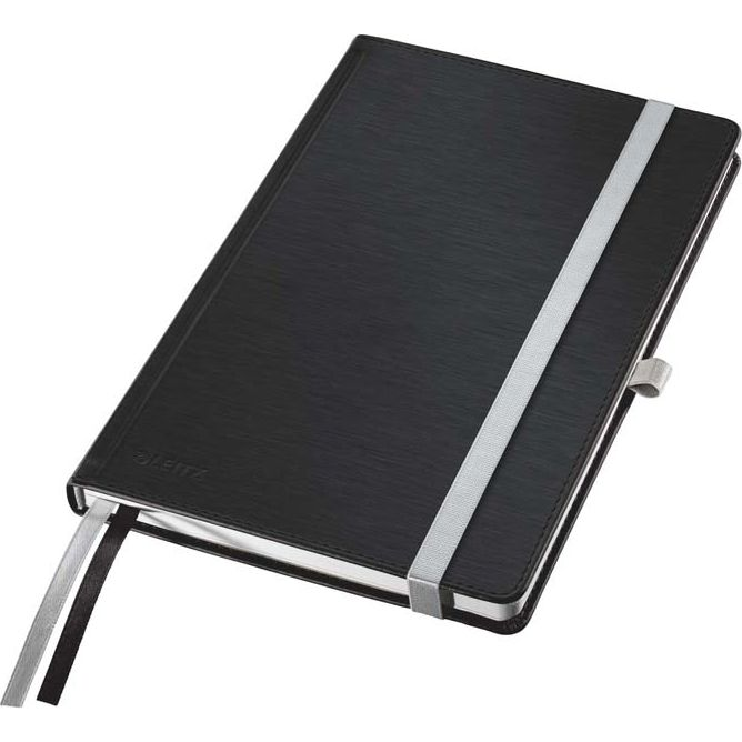 Esselte Style Keményfedeles Irodai Beíró - A5, 80 Lapos, Kockás, Szaténfekete (44860094)