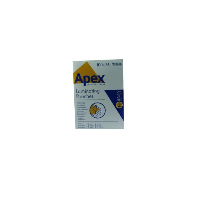 Fellowes Apex 125 mikron A4 meleglamináló fólia (100 db / csomag) (6003501)