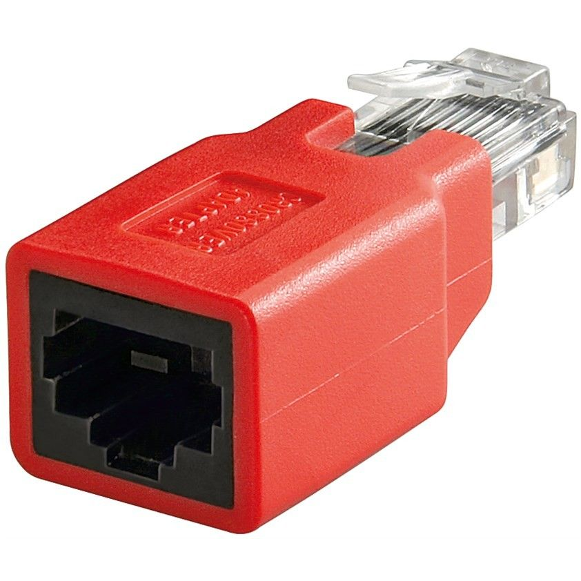 goobay CAT5e RJ45 Crossover Adapter Piros (68912)