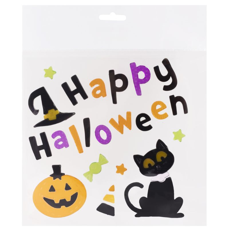 QX Toys Happy Halloween feliratú ablakzselé szett (312740)
