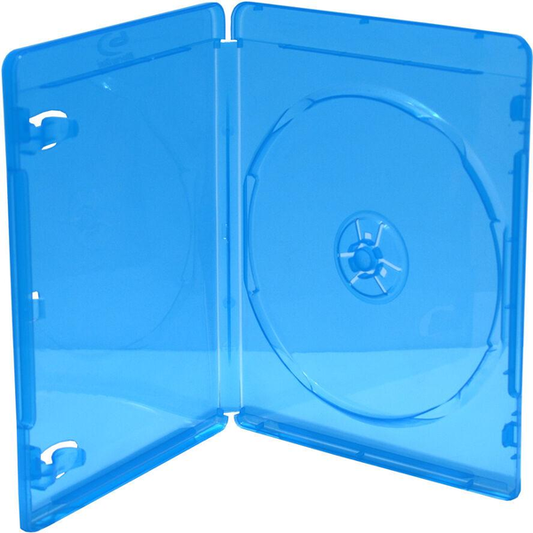 MediaRange BD-Leerhülle Video Box 1 Fach blau mit 50 Stück