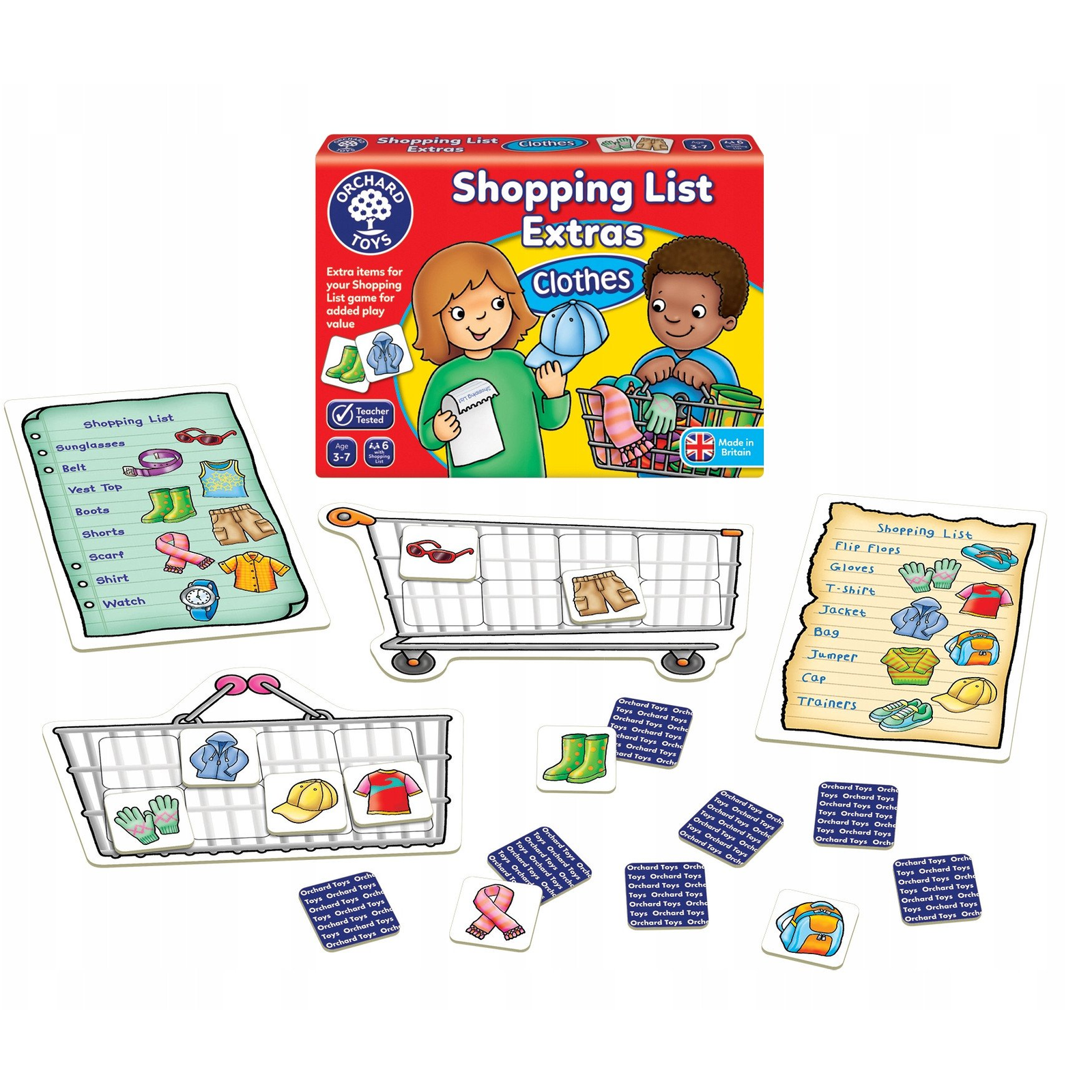 Orchard Toys Bevásárlólista - Ruhaneműk Kiegészítő (5011863101167)