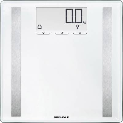 Testanalizálós digitális személymérleg max. 180 kg, fehér, Soehnle Shape Sense Control 200