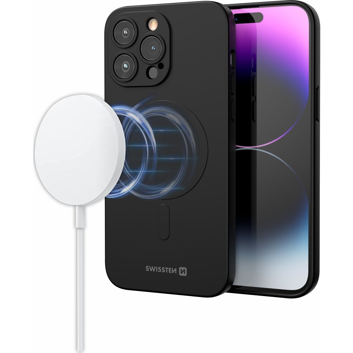 Swissten Soft Joy MagStick Apple iPhone 16 Pro Max fekete tok (35500124)