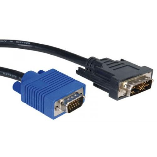 Roline 11.99.5420 DVI - VGA Összekötő kábel 2m Fekete