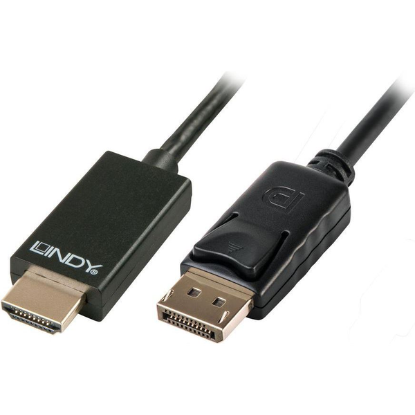 Lindy DisplayPort/HDMI 2m Čierna