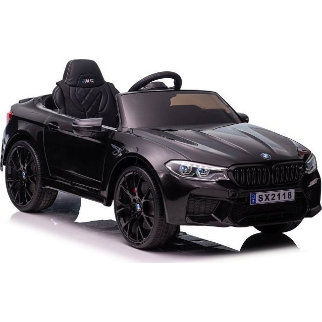 SX2118 BMW 12 V Elektromos Kisautó 9582 - Lakkozott Fekete (9582)