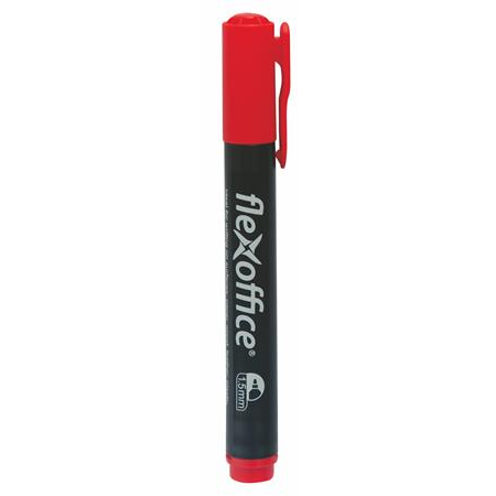 Flexoffice PM03 1.5mm Alkohos marker - Piros (OW-8432)