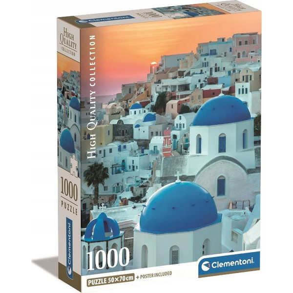Clementoni High Quality Collection Santorini Пъзел 1000 броя Пейзажни
