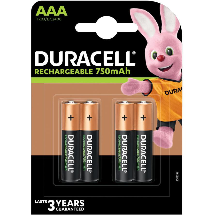 Duracell Akku Recharge AAA HR03 750mAh 4St. (090231)