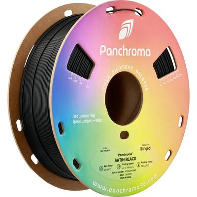 Polymaker CA05011 Panchroma™ Satin 3D nyomtatószál PLA műanyag szatinált, nagy merevség 1.75 mm 1000 g Fekete 1 db
