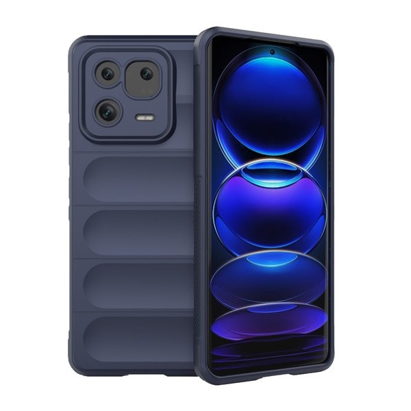 Xiaomi 13 Pro, Szilikon tok, közepesen ütésálló, 3D minta, sötétkék (RS136806)