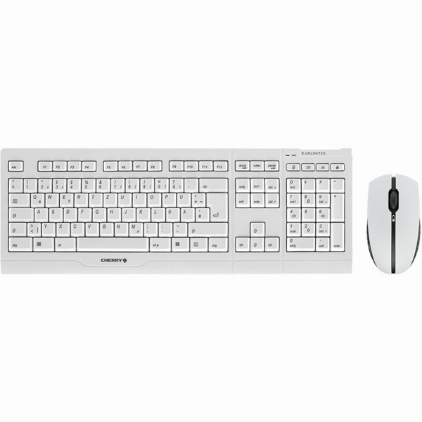 CHERRY B.UNLIMITED 3.0 tastatur Mus inkluderet Kontor RF trådløst Tysk Grå