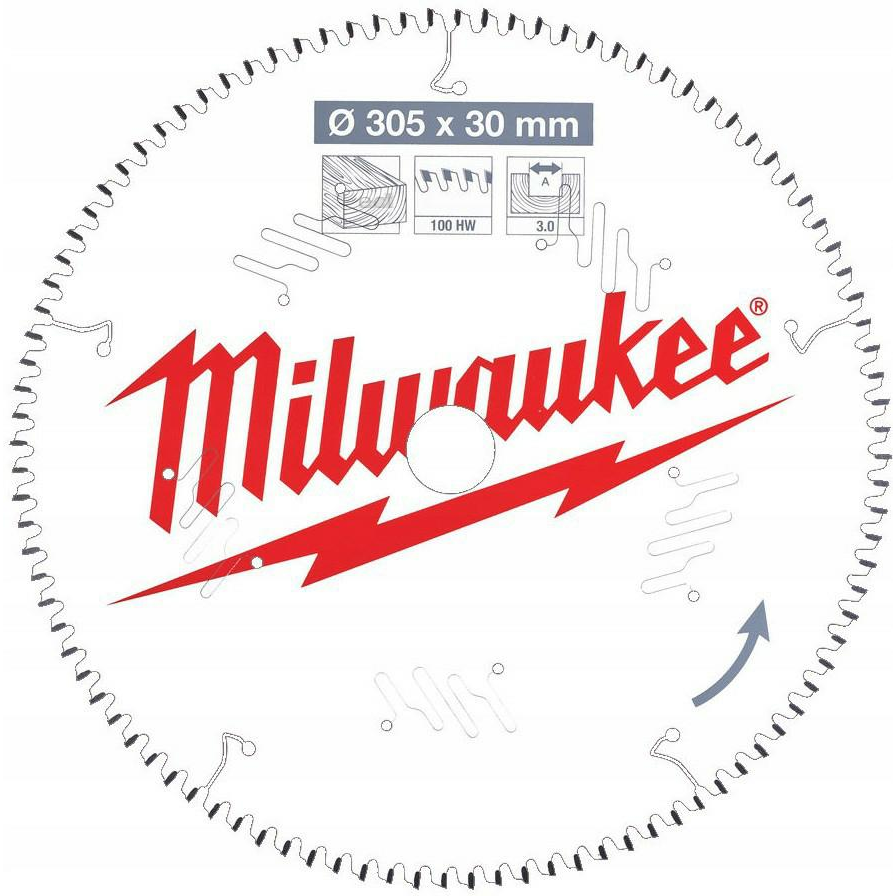 Milwaukee 4932471306 Körfűrészlap - 235x30x2,4 mm, Fogszám: 36 db (4932471306)