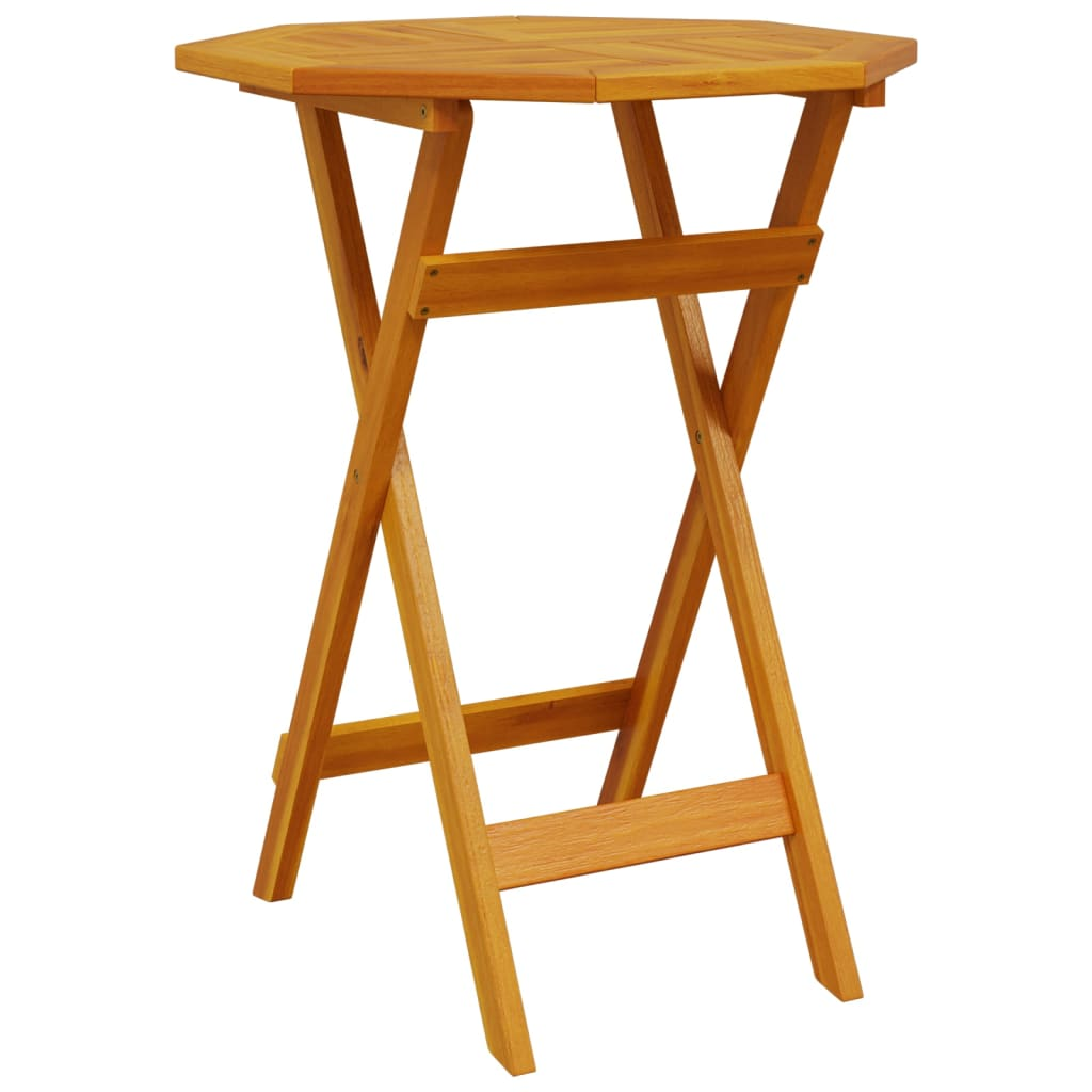 tömör akácfa összecsukható kerti asztal Ø60 x 75 cm (4004909)