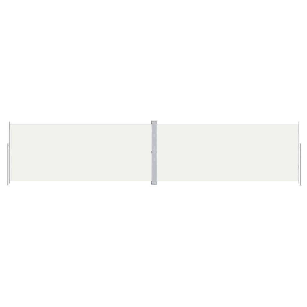 krémszínű behúzható oldalsó napellenző 220 x 1000 cm (318049)