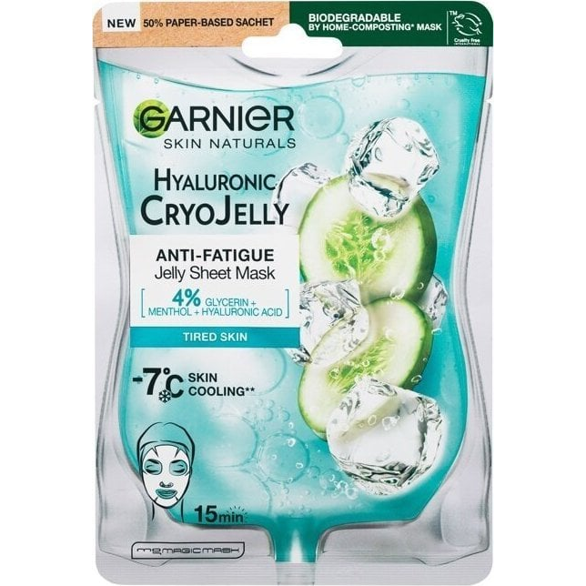 GARNIER Skin Naturals Hyaluronic Cryo Jelly Anti-Fatigue Jelly Sheet Mask 27 g (3600542500586)