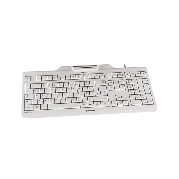 CHERRY KC 1000 SC tastiera Ufficio USB QWERTZ Tedesco Grigio