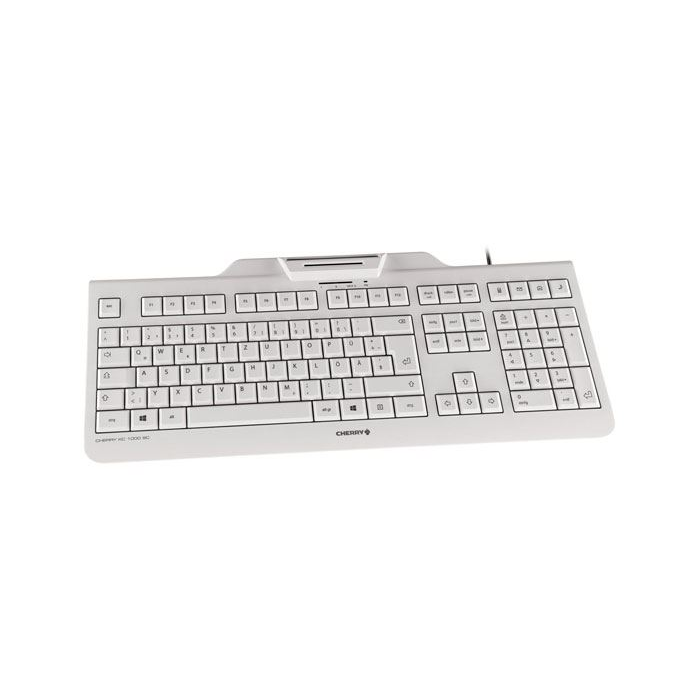 Cherry KC 1000 SC német billentyűzet szürke USB (JK-A0100DE-0) (JK-A0100DE-0)