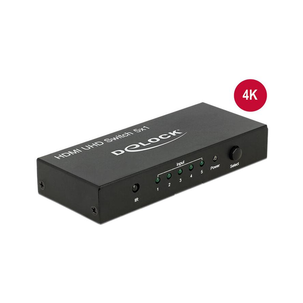 ADA Delock 18685 5x HDMI bemenet > 1x HDMI kimenet 4K HDMI UHD kapcsoló