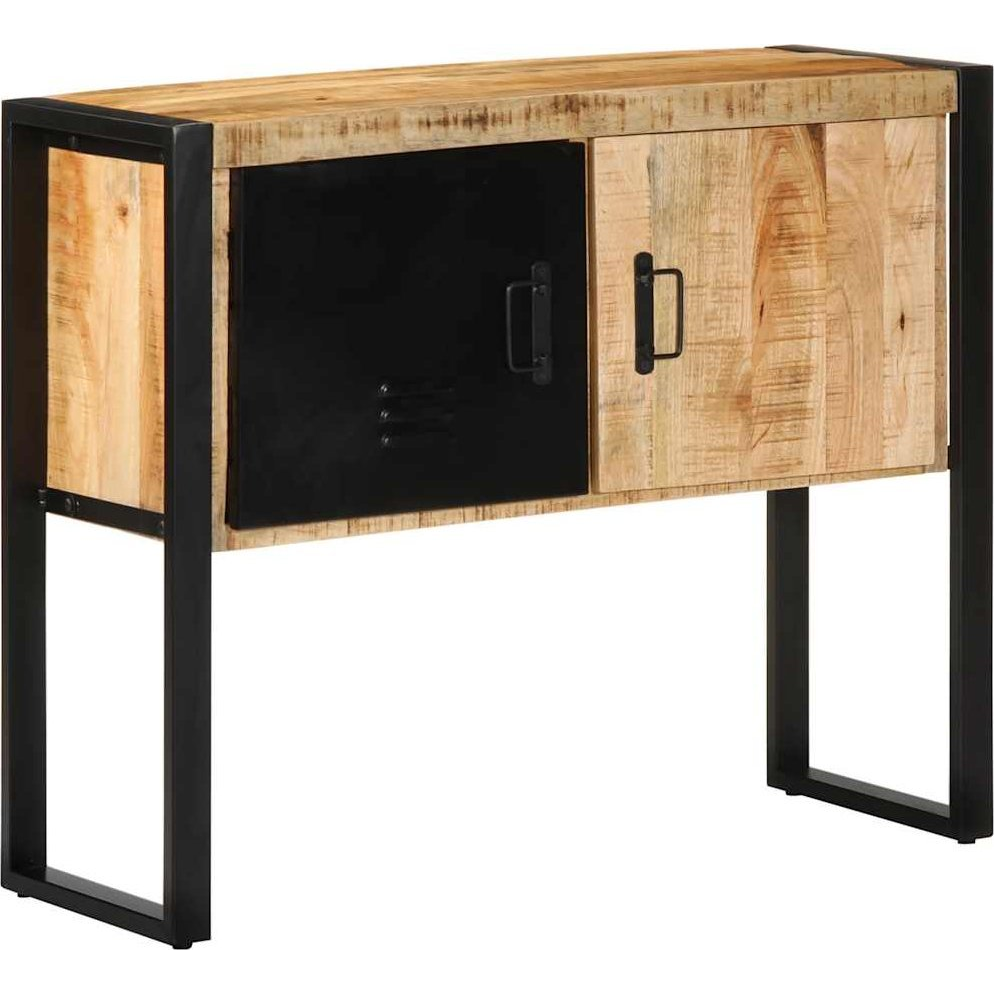 Konzolszekrény 90x35x75 cm Tömör durva fa mangó (4013571)