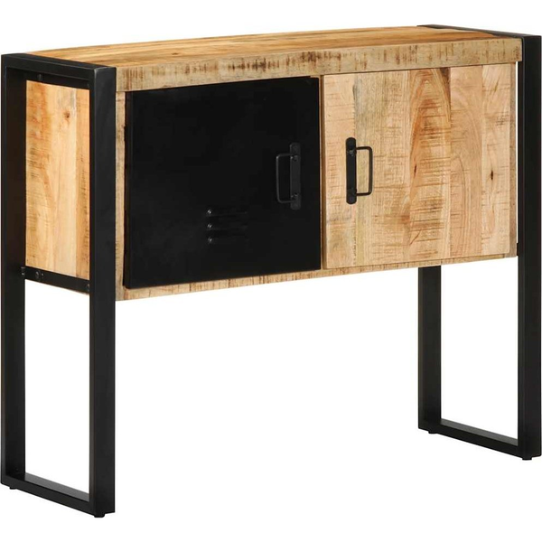 Konzolszekrény 90x35x75 cm Tömör durva fa mangó