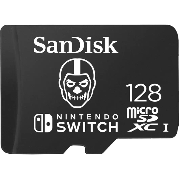 Sandisk 128GB microSDXC Class 10 UHS-I U3 For Nintendo Switch Skull Trooper Fortnite Edition