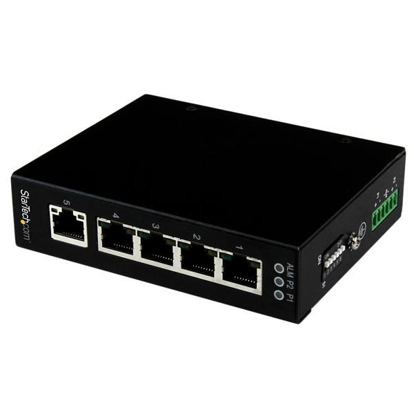 StarTech.com IES51000 netwerk-switch Unmanaged Gigabit Ethernet (10/100/1000) Zwart