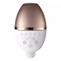 Фотоепилатор IPL Philips Lumea Series 9900 BRI973/00, Сензор Smartskin, Технология SenseIQ, Връзка с приложението с функции Skin AI, Използване с или без кабели, 450 000 импулса, Аксесоар лице, Тяло, Прецизност, Rose Gold/White